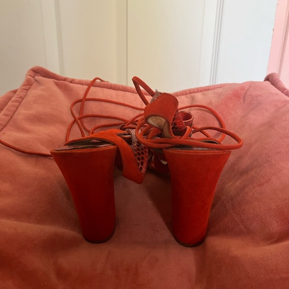 Paul Andrew X JCrew Lace Up Block Heels - Picture 5 of 7